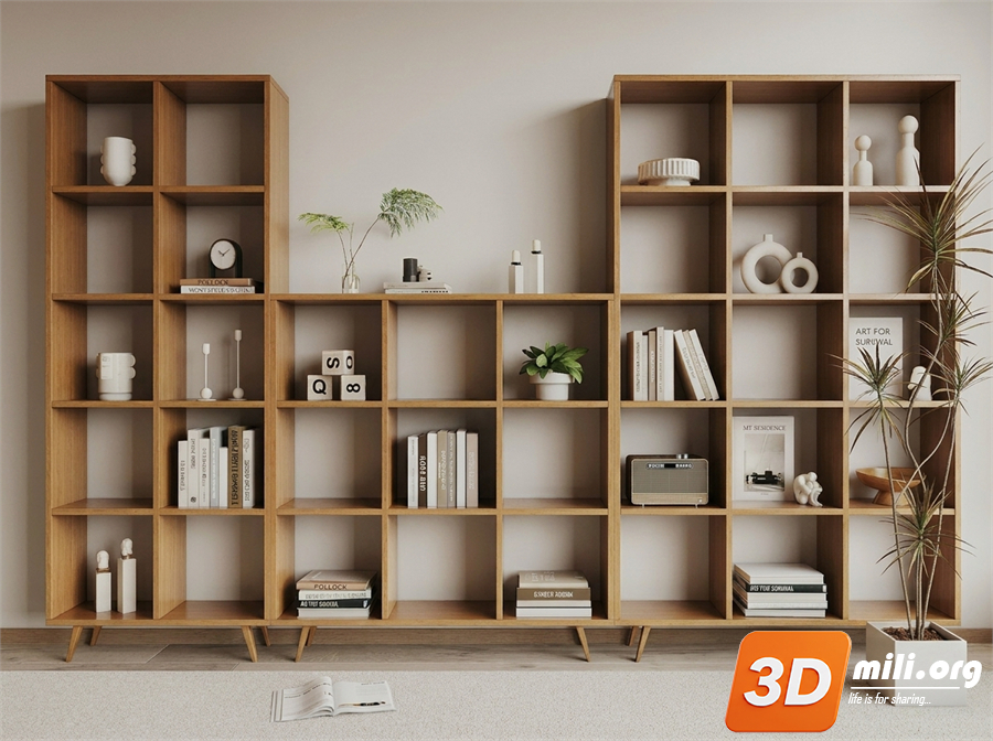 Bookcase Skp Files